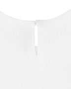 YRIO Peplum Top — Soft White