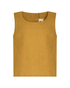 YRIO Classic Linen Top — Mustard Ochre