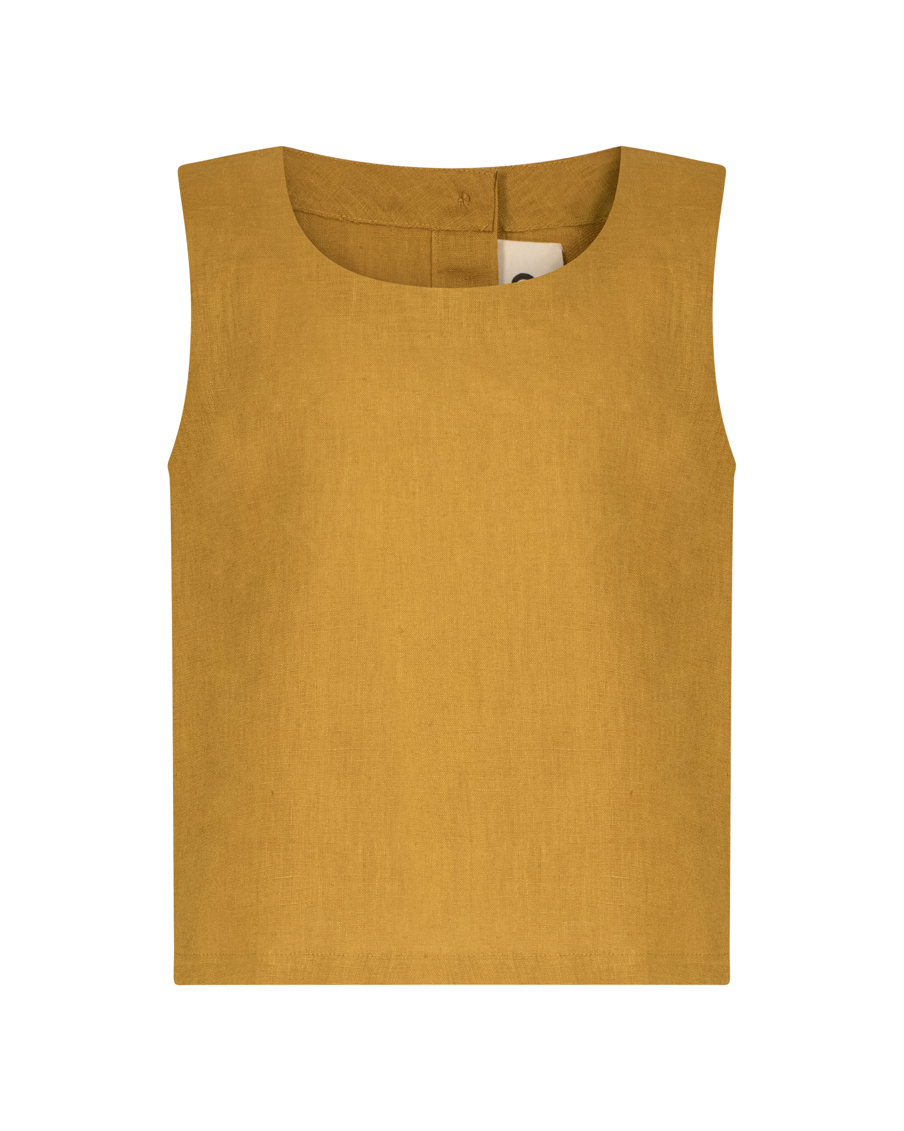 YRIO Classic Linen Top — Mustard Ochre