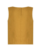 YRIO Classic Linen Top — Mustard Ochre