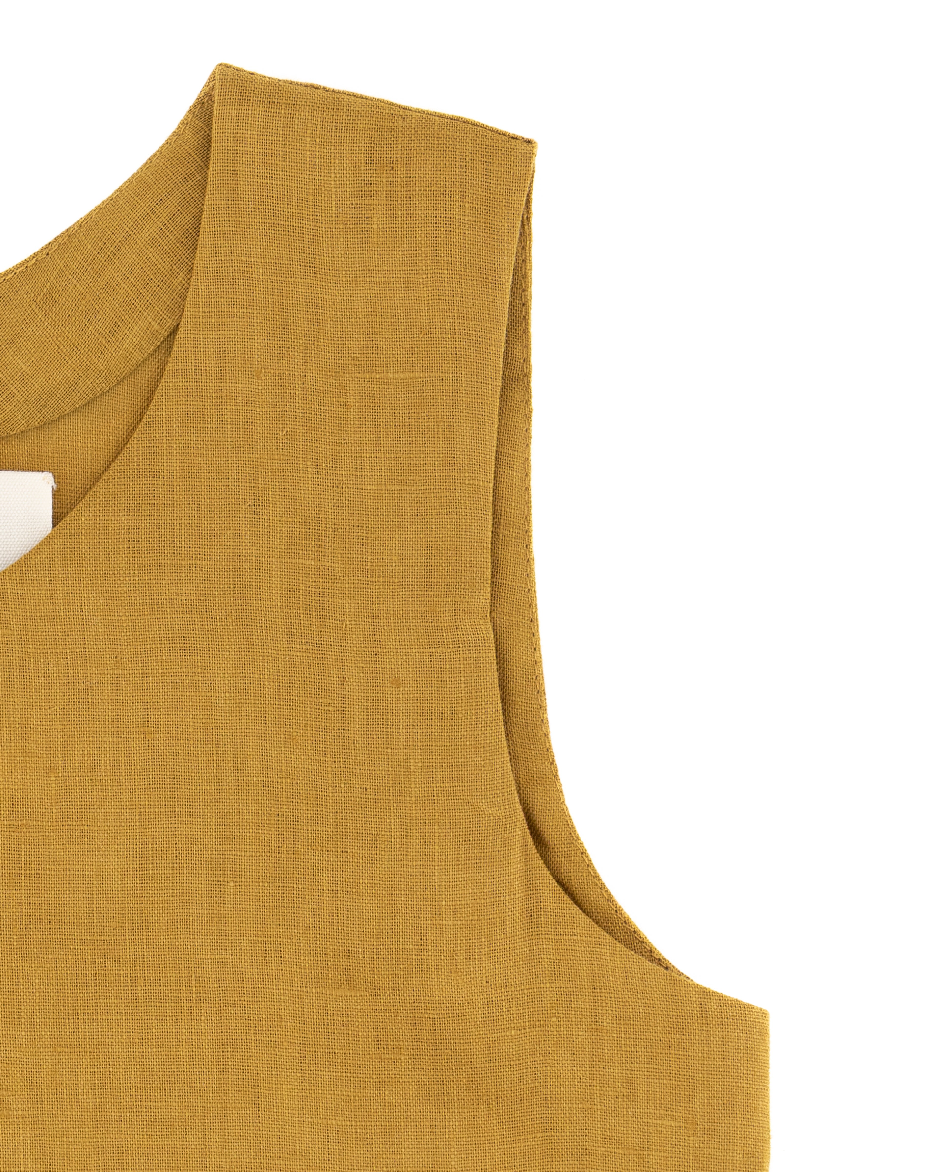 YRIO Classic Linen Top — Mustard Ochre