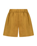YRIO Linen Shorts — Golden Ochre.