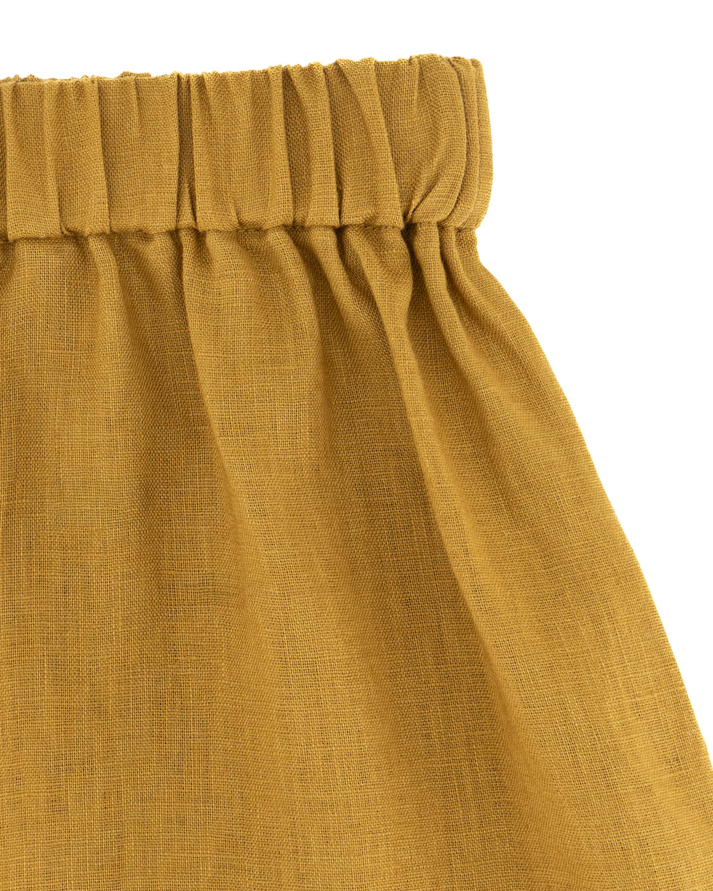 YRIO Linen Shorts — Golden Ochre.