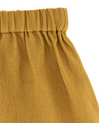 YRIO Linen Shorts — Golden Ochre.