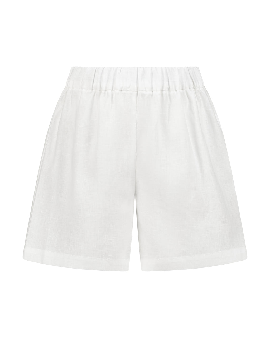 YRIO Linen Shorts — Porcelain White