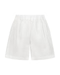 YRIO Linen Shorts — Porcelain White