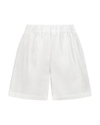 YRIO Linen Shorts — Porcelain White