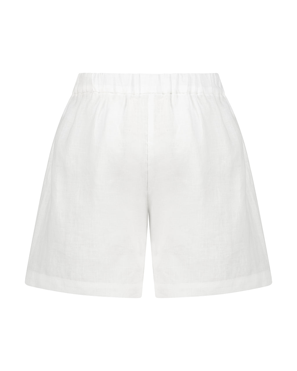 YRIO Linen Shorts — Porcelain White