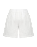 YRIO Linen Shorts — Porcelain White