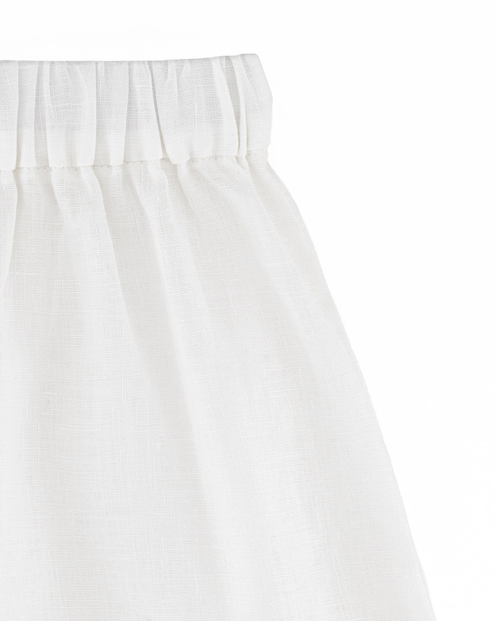 YRIO Linen Shorts — Porcelain White