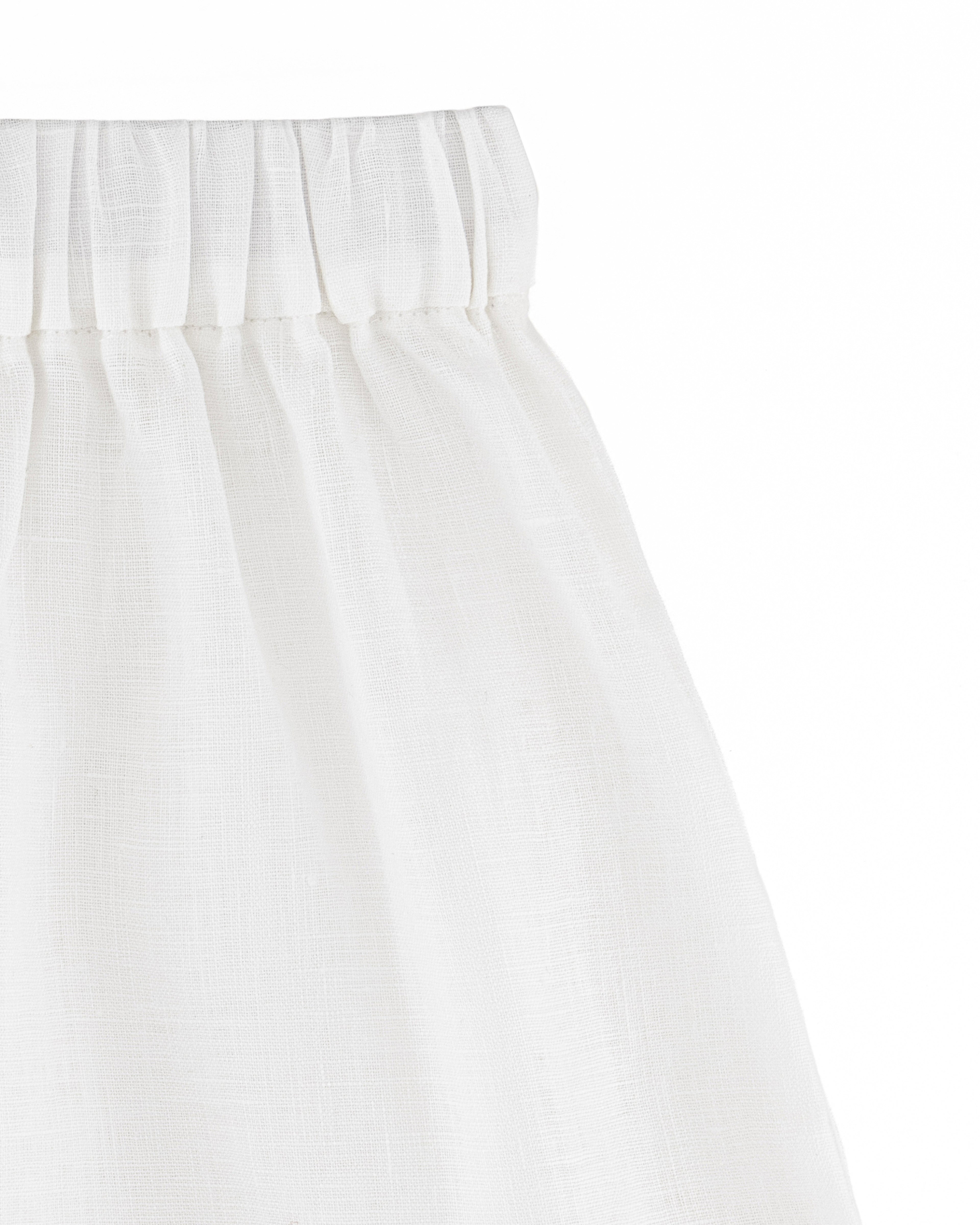 YRIO Linen Shorts — Porcelain White