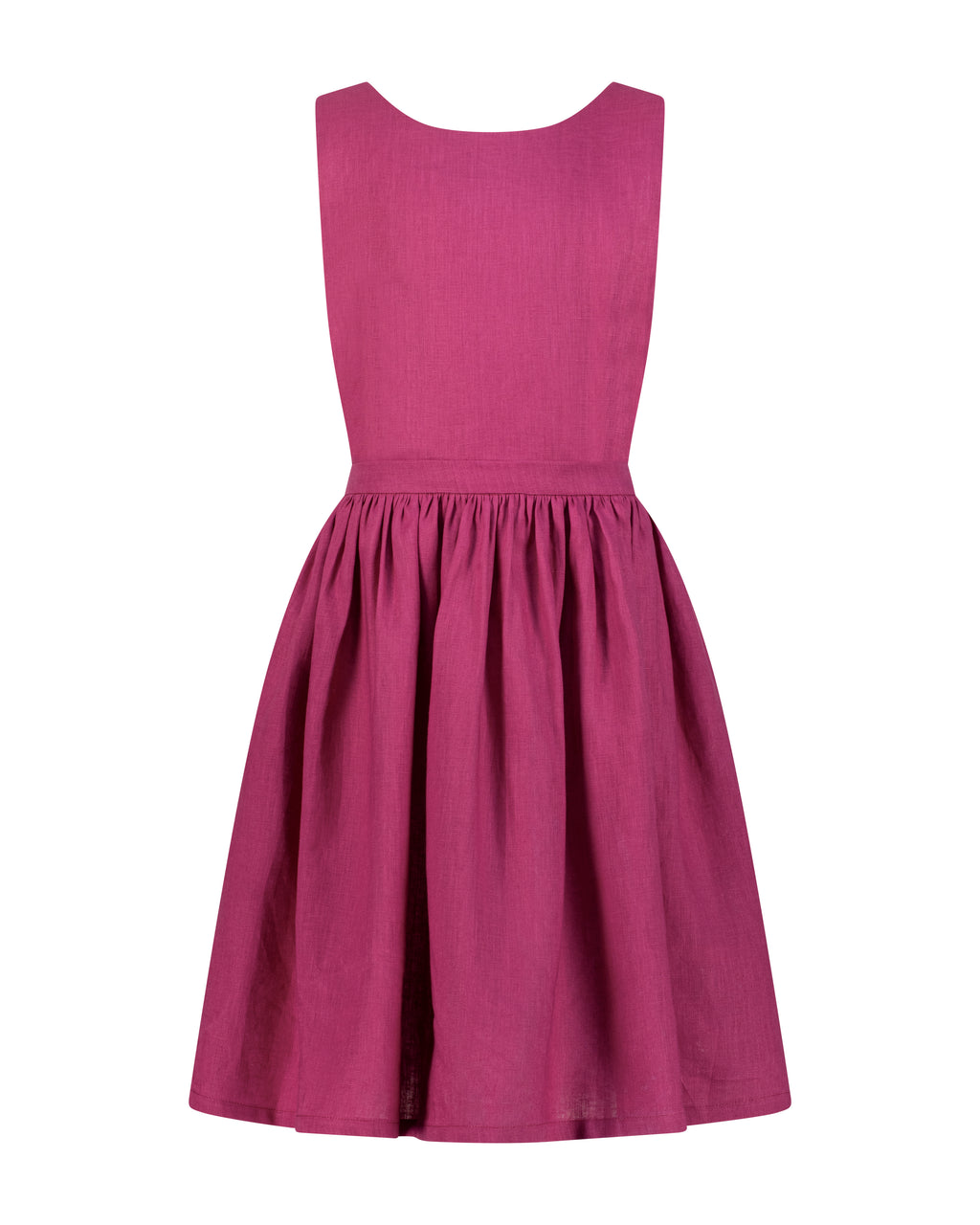 YRIO Cross-Back Dress — Raspberry Rose