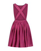 YRIO Cross-Back Dress — Raspberry Rose