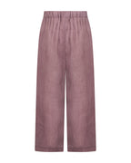 YRIO Wide-Leg Trousers — Rosewood Blush