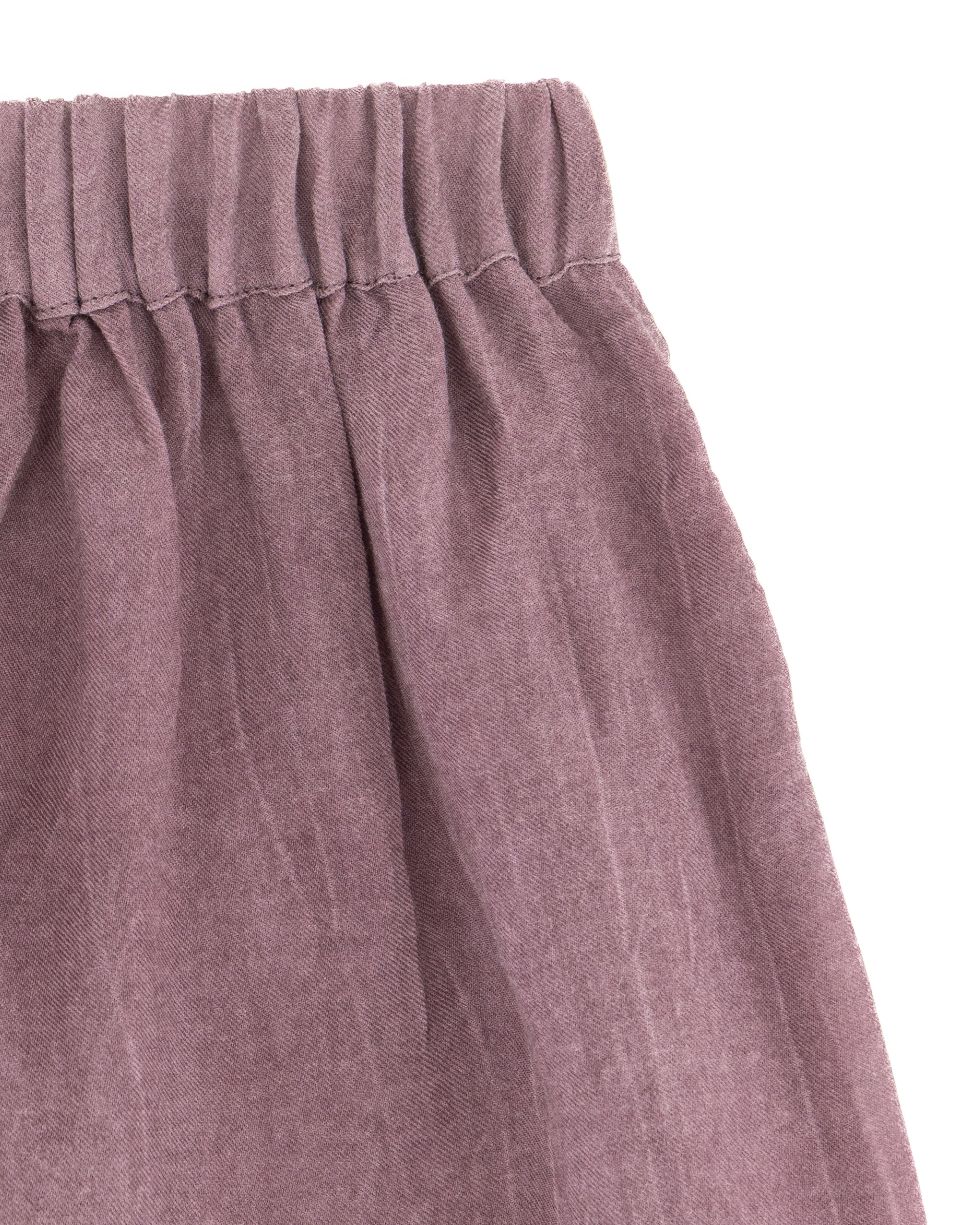 YRIO Wide-Leg Trousers — Rosewood Blush