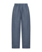 YRIO Wide-Leg Trousers — Coastal Blue