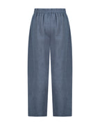 YRIO Wide-Leg Trousers — Coastal Blue