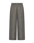 YRIO Wide-Leg Trousers — Warm Stone