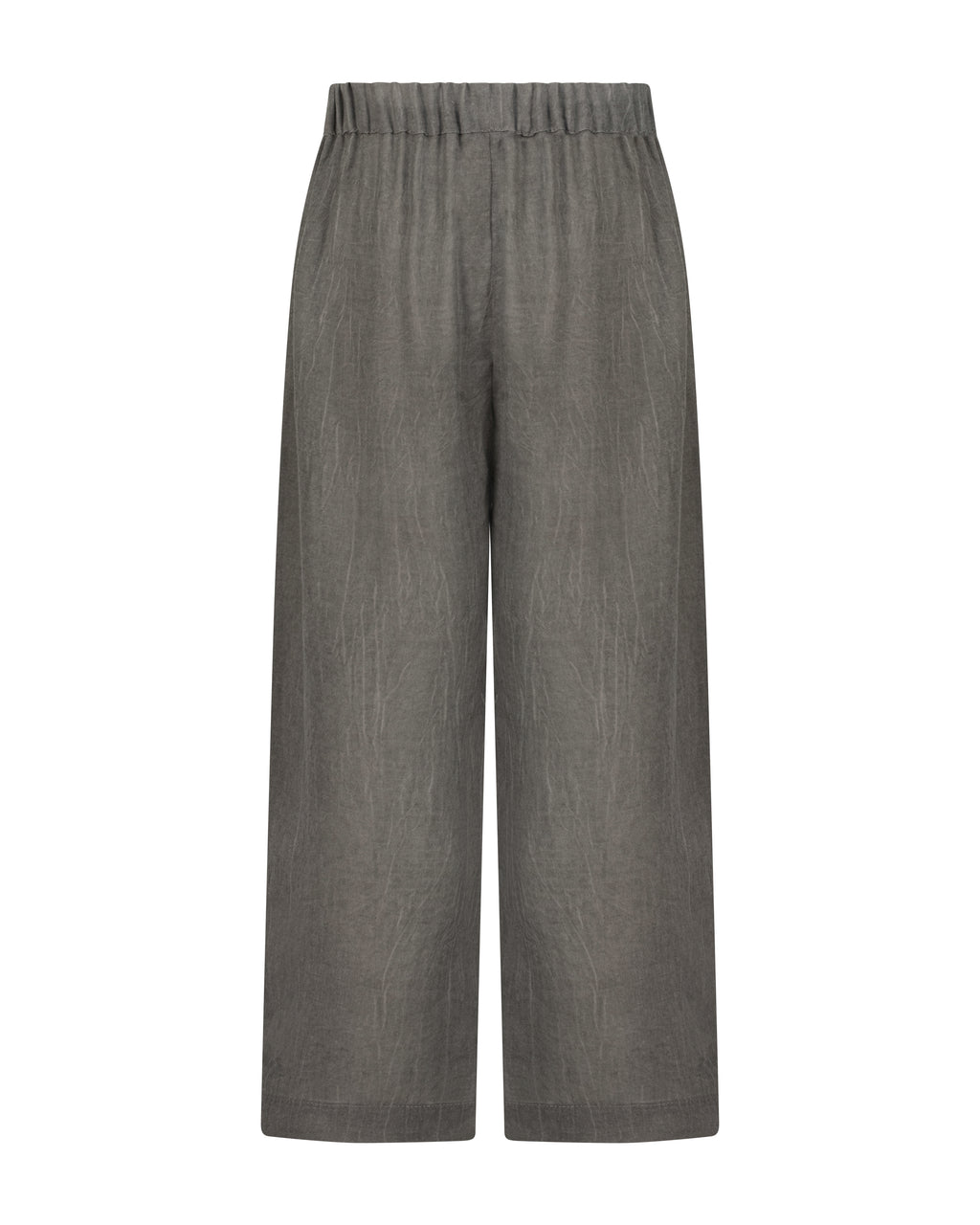 YRIO Wide-Leg Trousers — Warm Stone