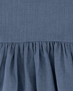 YRIO Tie-Back Dress — Dusty Blue
