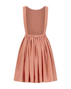 YRIO Cross-Back Dress — Soft Terracotta