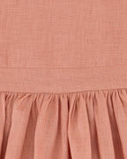 YRIO Cross-Back Dress — Soft Terracotta