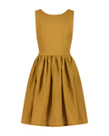 YRIO Cross-Back Dress — Mustard Ochre