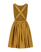YRIO Cross-Back Dress — Mustard Ochre
