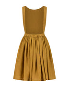 YRIO Cross-Back Dress — Mustard Ochre