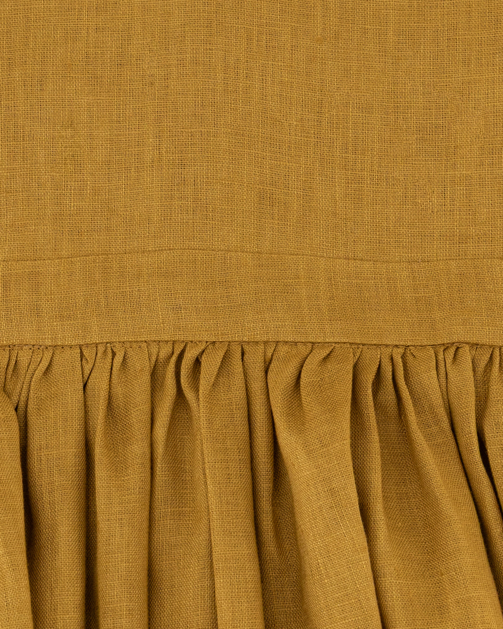 YRIO Cross-Back Dress — Mustard Ochre