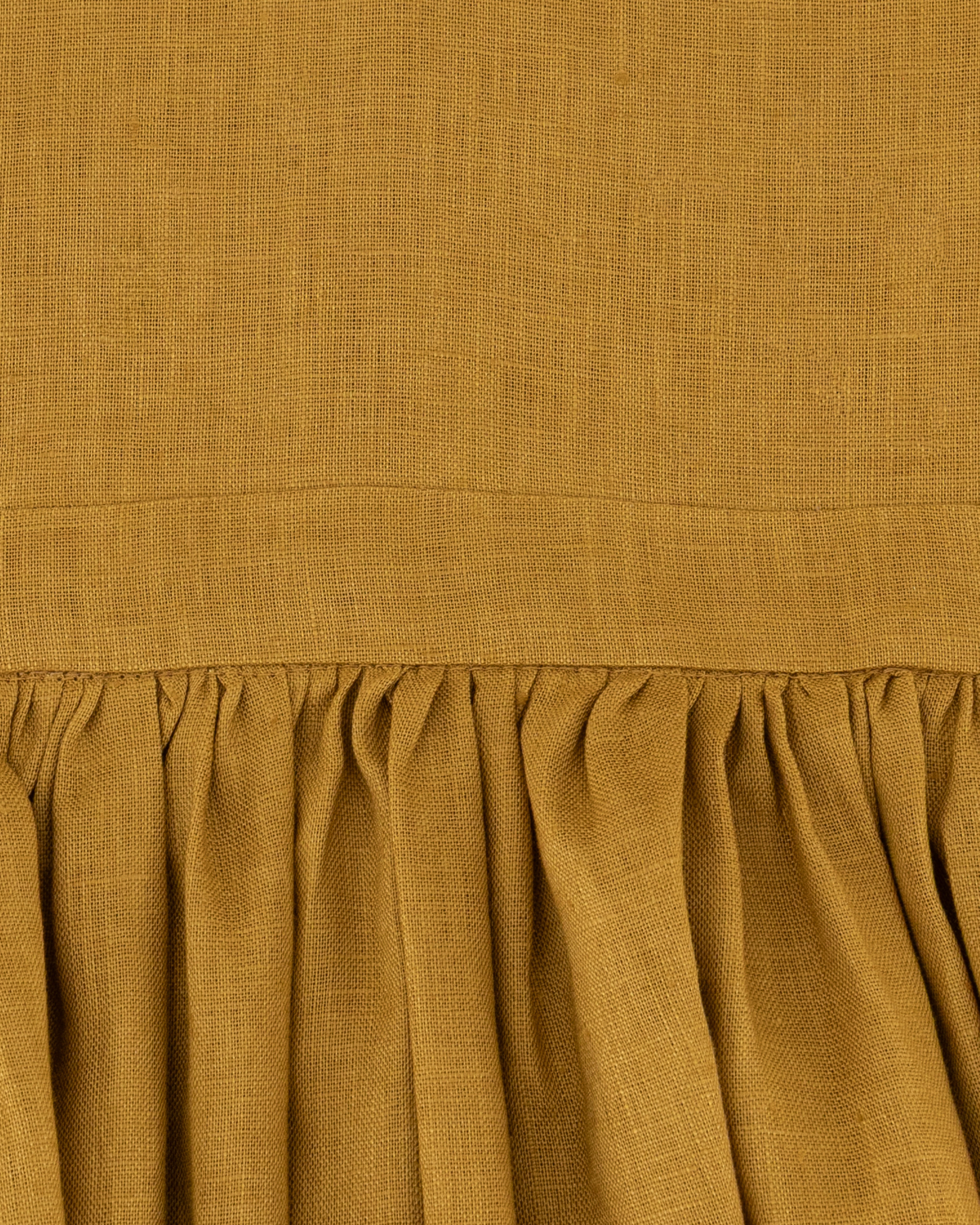 YRIO Cross-Back Dress — Mustard Ochre