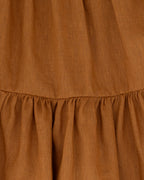YRIO Tiered Dress — Burnt Caramel