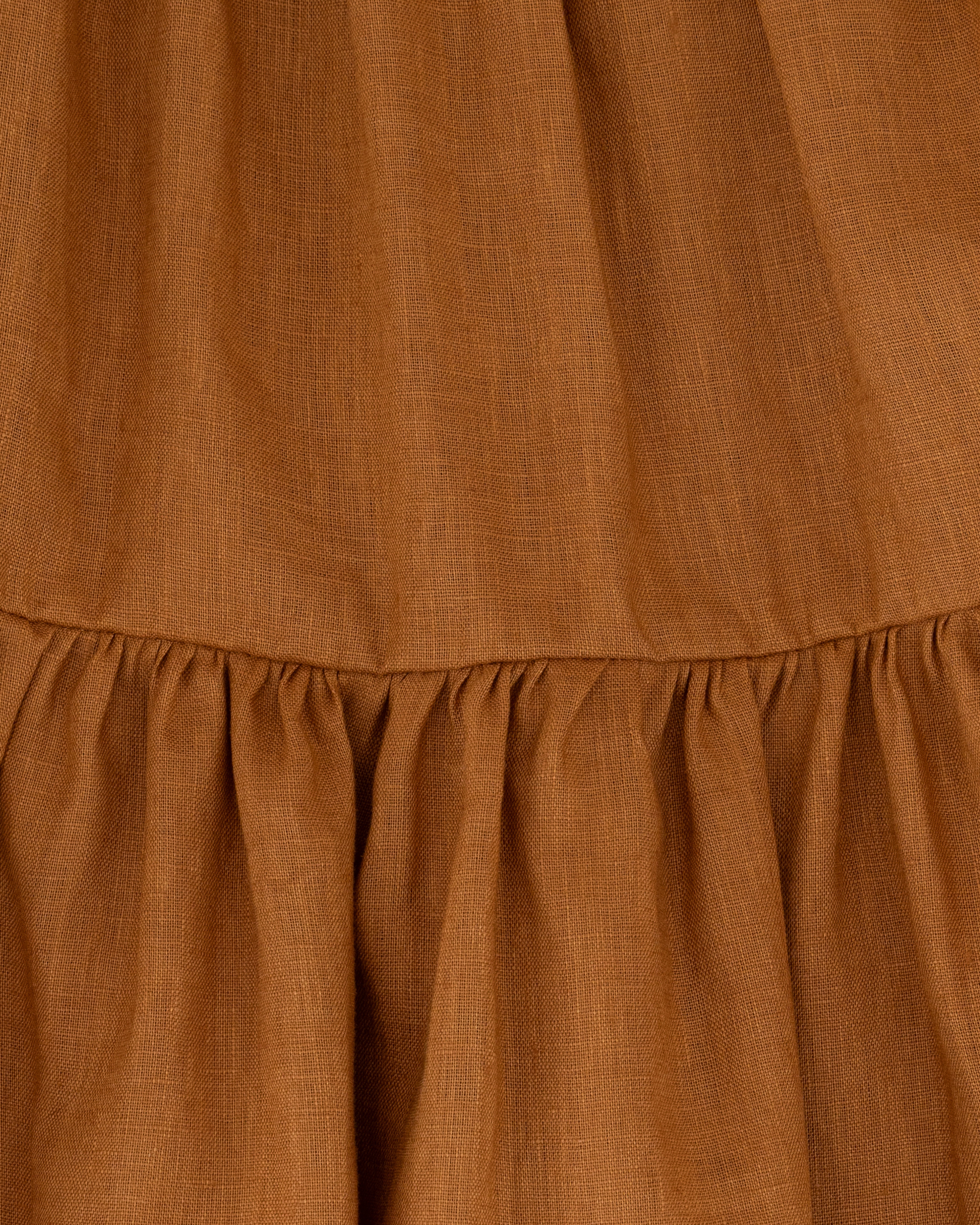 YRIO Tiered Dress — Burnt Caramel