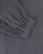 YRIO Asymmetrical Hem Dress — Charcoal Grey