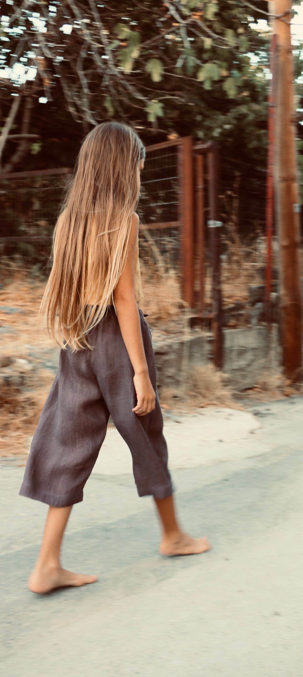 YRIO Wide-Leg Trousers — Rosewood Blush
