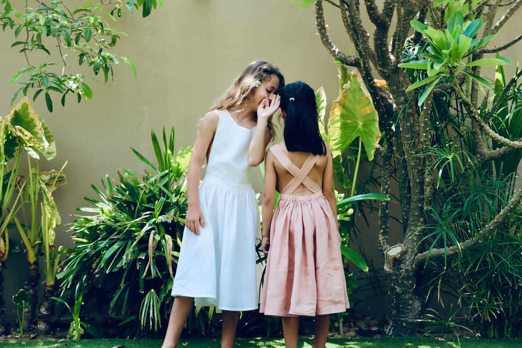 YRIO Cross-Back Dress — Soft Terracotta