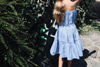 YRIO Tiered Dress — Lavender  Blue