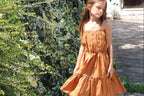 YRIO Tiered Dress — Burnt Caramel
